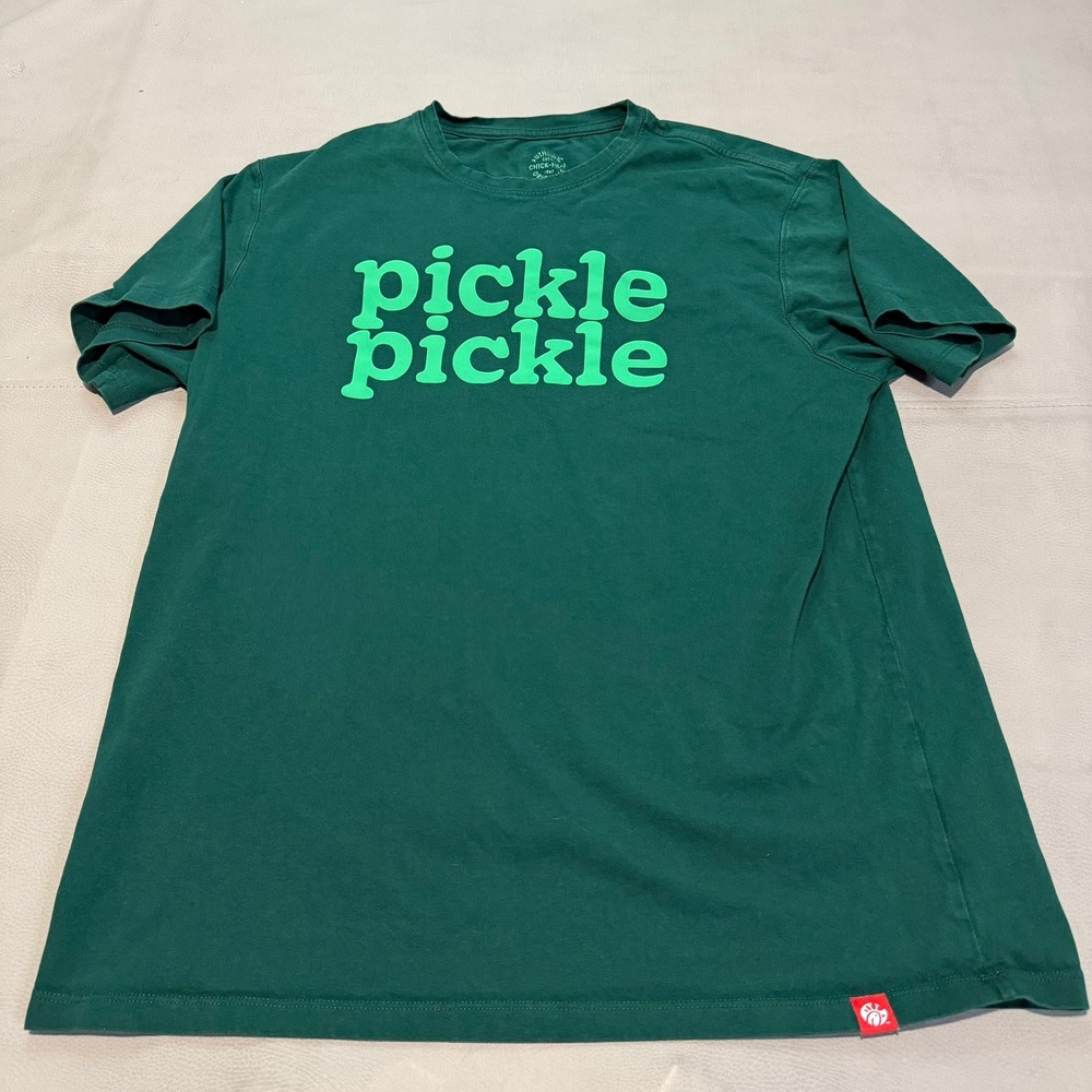 Chick-Fil-A Originals Pickle Pickle Graphic T-Shirt Green Large Mens Women-L7638